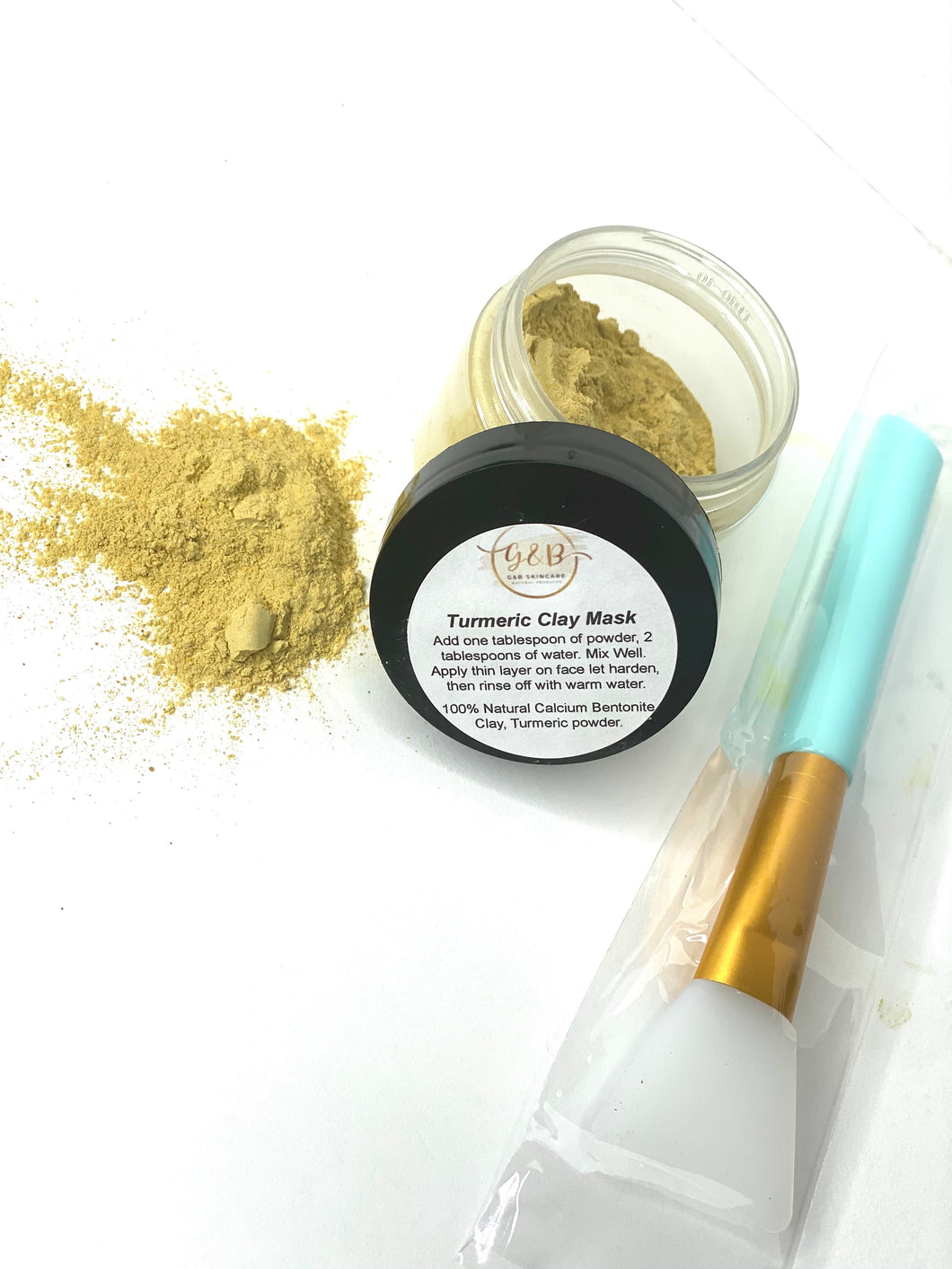 Turmeric Mud Mask  & Silicone Brush Duo